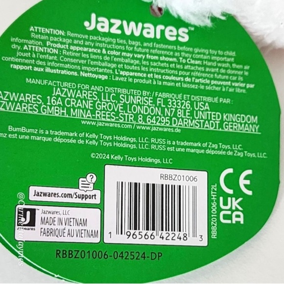 🎄 STAN 🍄 Xmas Mushroom BumBumz 2024 Holiday Series 5" Bum Bumz by Russ ☆ NWT ☆ - Picture 8 of 8